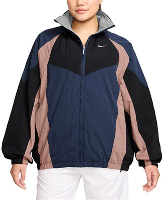 Nike Sportswear Women's Colorblocked Oversized Track Jacket - Macy's | Macy's
