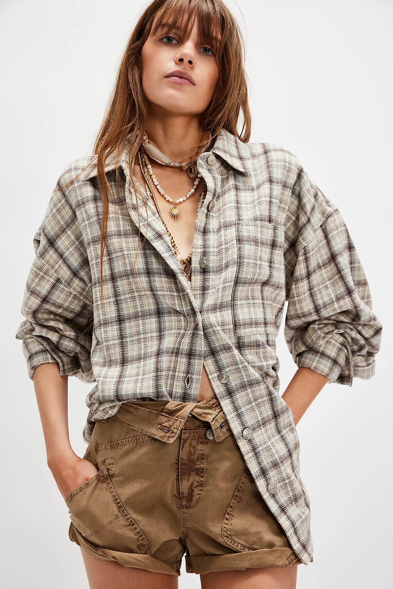 We The Free Ashley Plaid Shirt | Free People (Global - UK&FR Excluded)