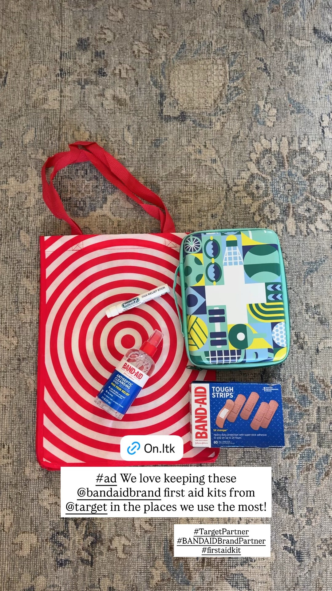 #ad We love keeping these @bandaidbrand first aid kits from @target in the places we use the most! #TargetPartner #BANDAIDBrandPartner #firstaidkit