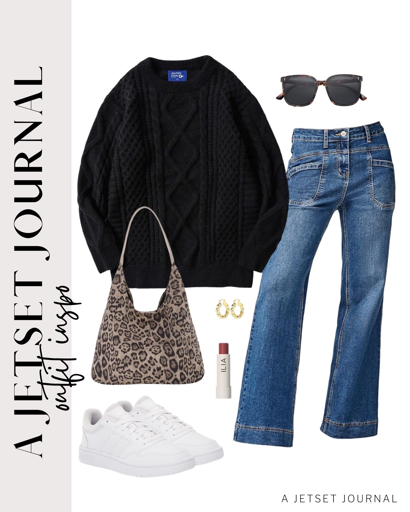 Here's an easy and affordable way to style your sweater and jeans!
ilia lip balm, gold earrings set, high waisted wide leg jeans, trendy look, viral products, casual outfit idea, how to style, ways to style, amazon fashion, affordable style, shoe inspo, fall outfit, fall style

#LTKSeasonal #LTKStyleTip #LTKU