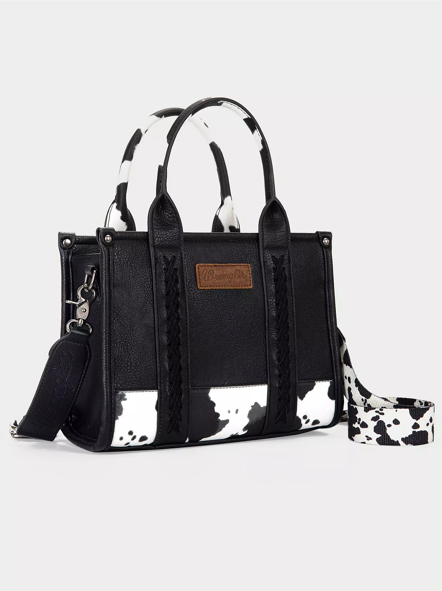 Cow Print Cross Body Mini Tote | Wrangler