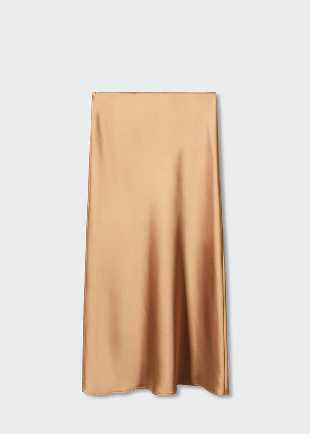 Midi satin skirt -  Women | Mango United Kingdom | MANGO (UK)