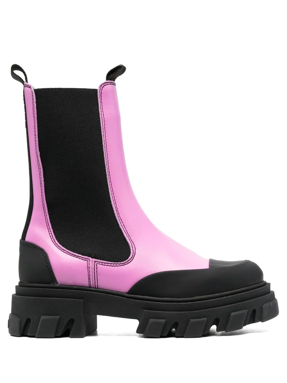 GANNI lug-sole Chelsea Boots - Farfetch | Farfetch Global