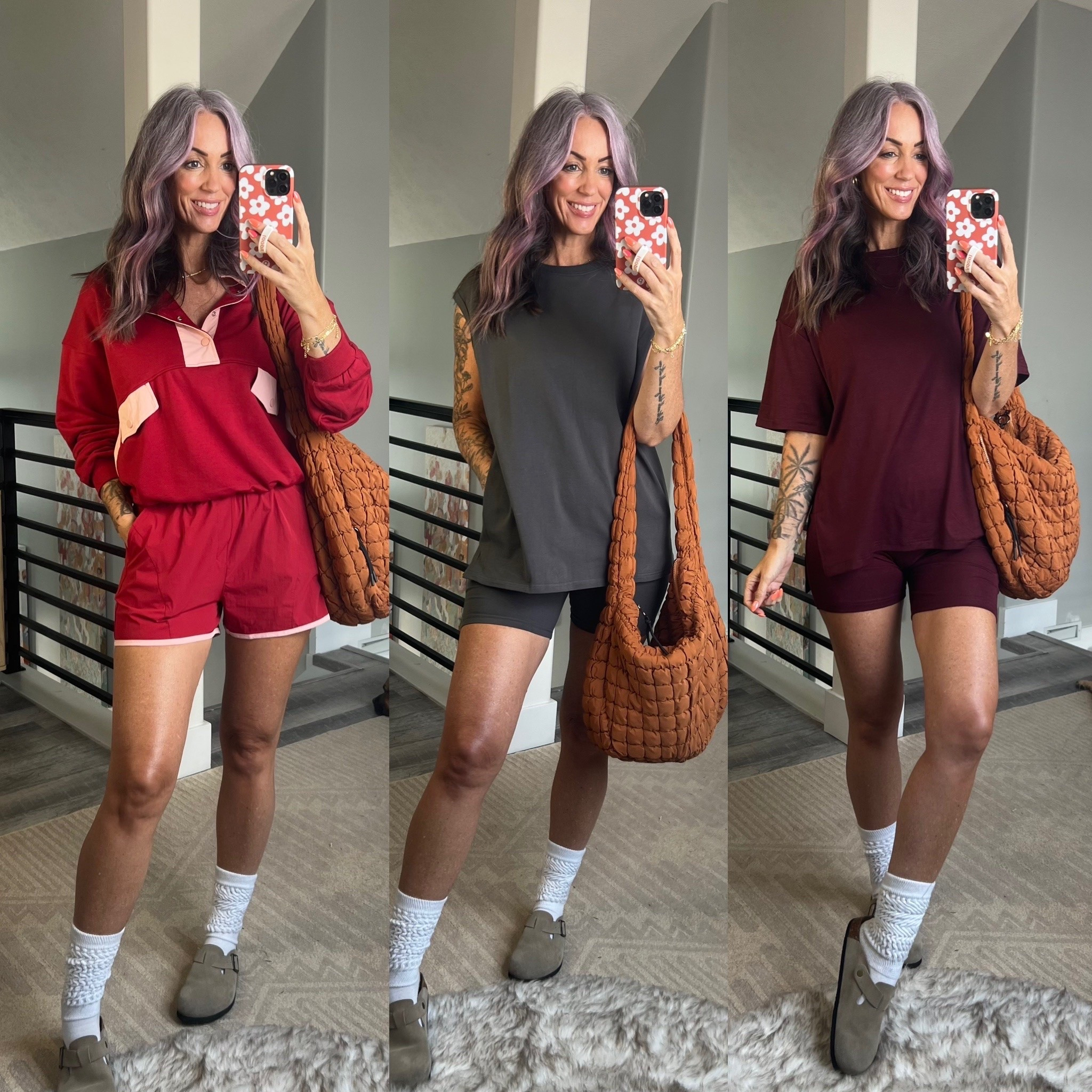 Matching active sets! Wearing size M in all. First set is a keep for me! But I returned the gray set bc I wish the length was longer in the top to cover my booty fully in the back. If you’re more petite it should be long enough for you!

#LTKOver40 #LTKActive