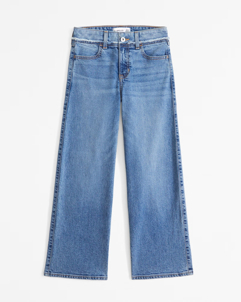 high rise wide leg jeans | Abercrombie & Fitch (US)