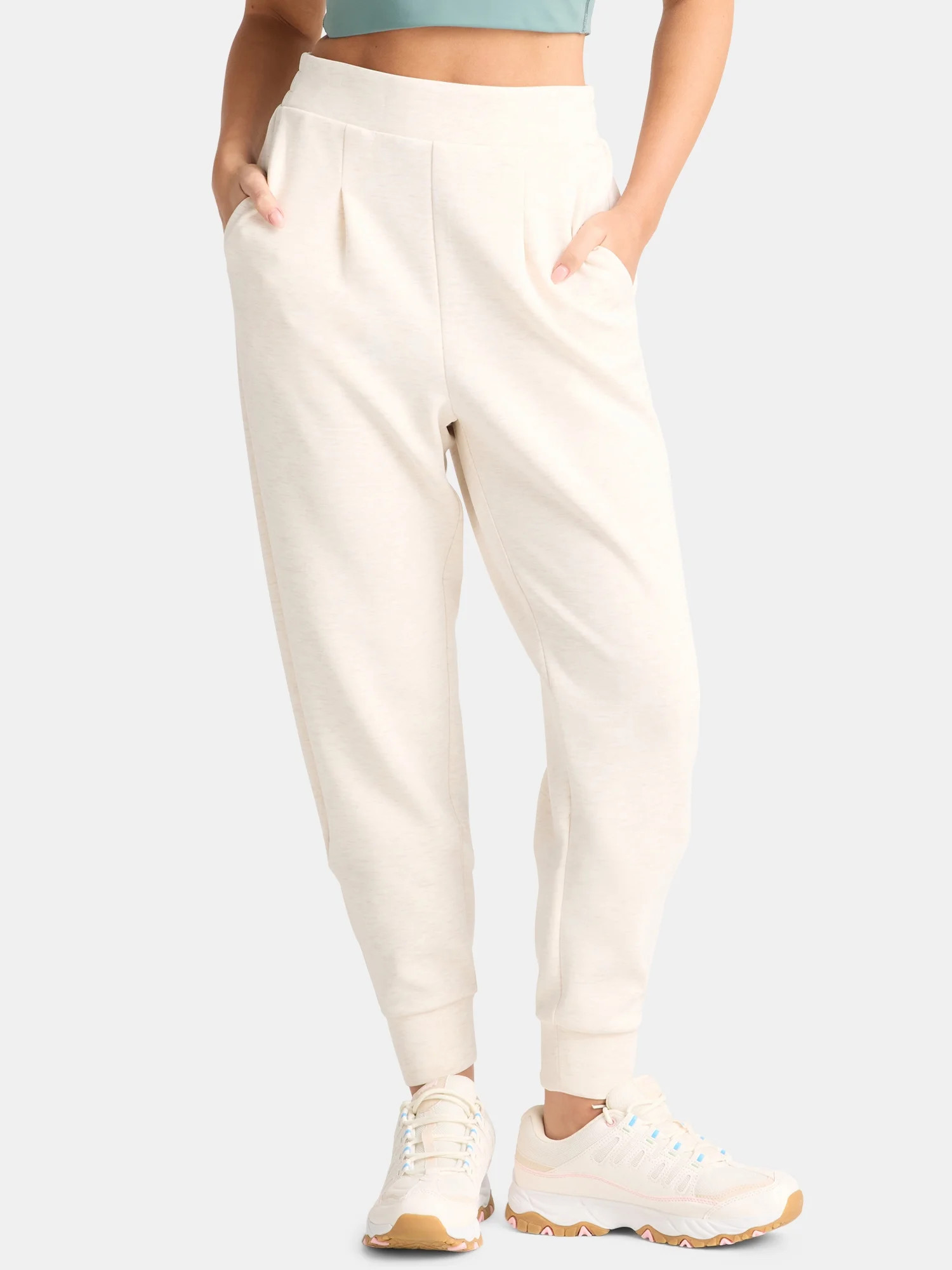 Avia Women's and Women's Plus ScubaKnit Pleat Joggers with Pockets, Size XS-4X | Walmart (US)