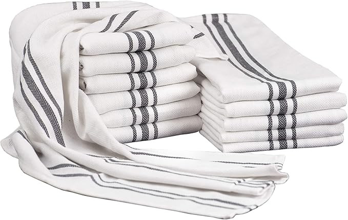 Scandia Stripes Kitchen Dish Towels for Kitchen Decor - Super Absorbent Natural Cotton Kitchen To... | Amazon (CA)