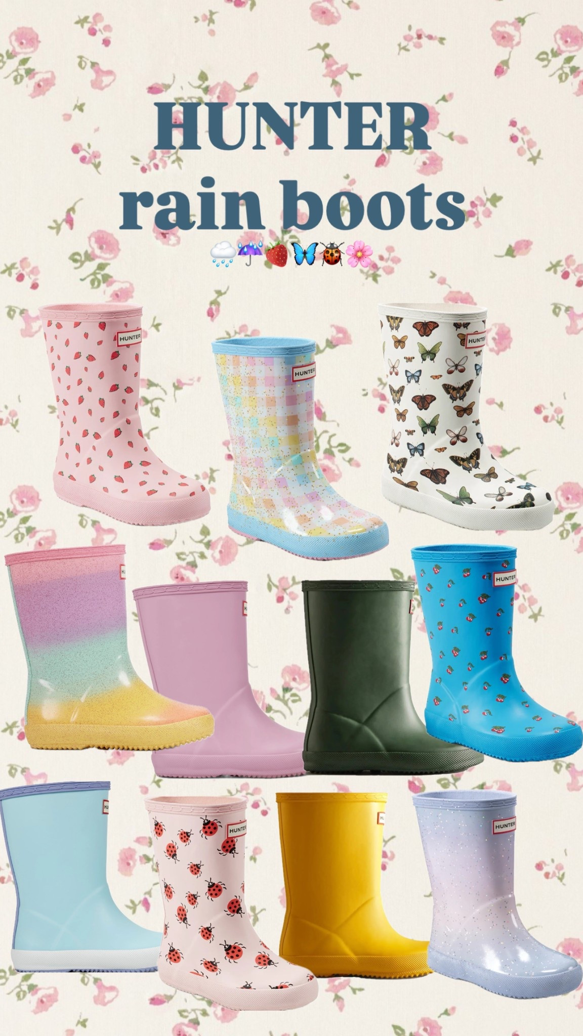 Hunter Boots! Our very favorite rain boots for the kids each year! We have loved Hunter boots for TEN years now, a true staple in our home during multiple seasons, and our kids love them. Rain boots, kids boots, kids rain boots, kids spring shoes, kids summer shoes, little kids boots, little kids summer shoes, little kids rain boots, little girl rain boots

#LTKKids #LTKShoeCrush #LTKSeasonal