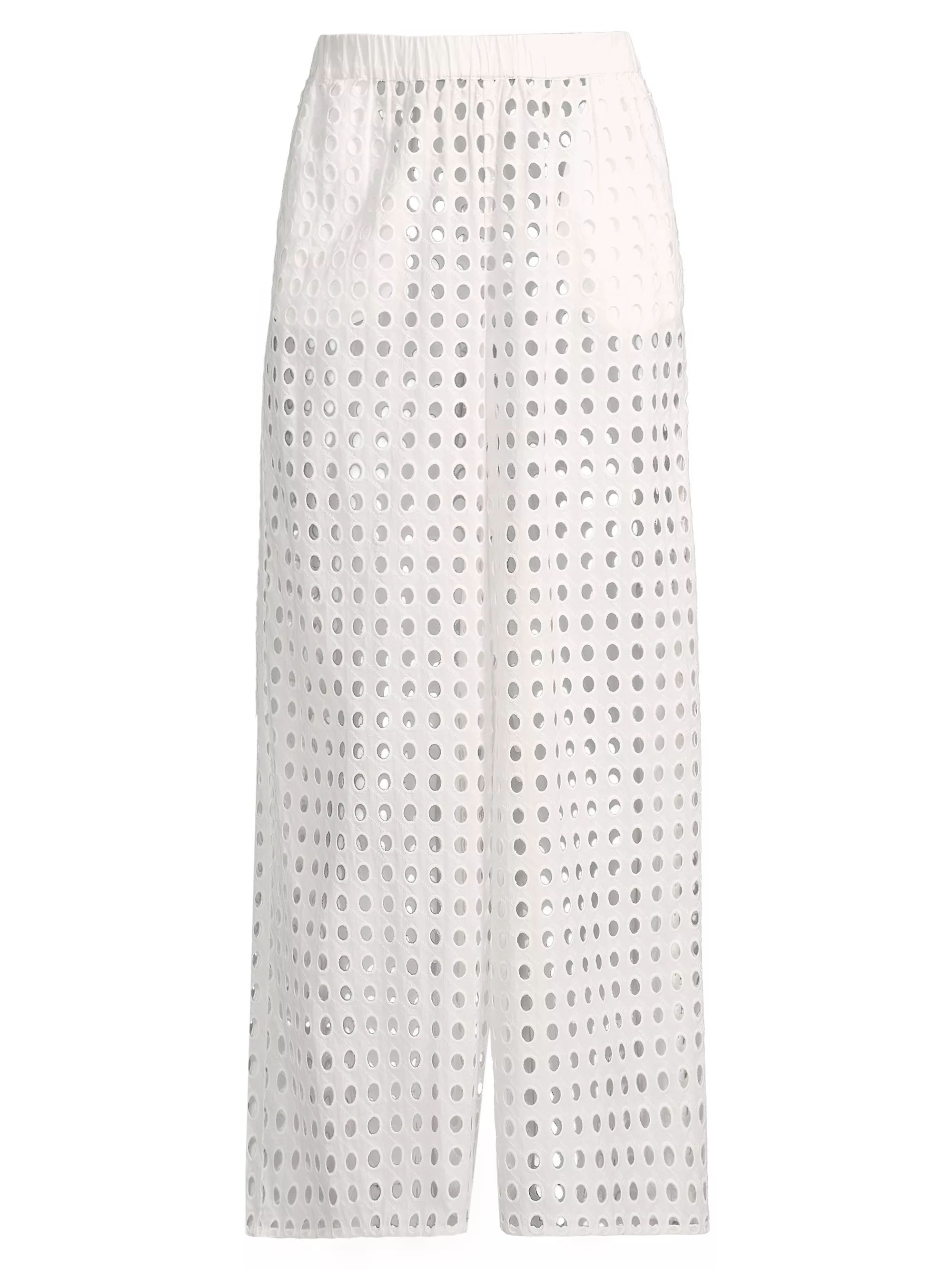 Delaney Eyelet Cotton Cover-Up Pants | Saks Fifth Avenue
