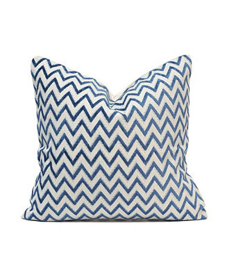 Chevron Cut Velvet Decorative Pillow, 20" x 20" | Macy's
