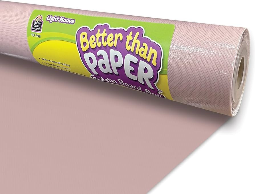Light Mauve Better Than Paper® Bulletin Board Roll | Amazon (US)