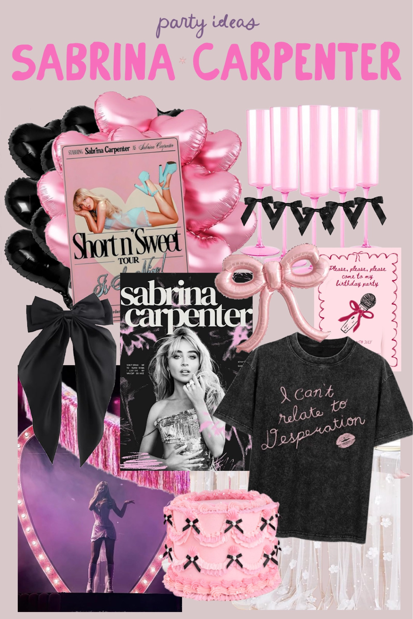 Sabrina Carpenter birthday party ✨🖤

Party
Sabrina carpenter 
Birthday

#LTKFindsUnder100 #LTKParties #LTKFindsUnder50