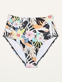 High-Waisted Tropical-Print Swim Bottoms for Women | Old Navy (US)