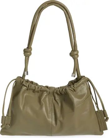 Topshop Ruched Leather Shoulder Bag | Nordstrom | Nordstrom