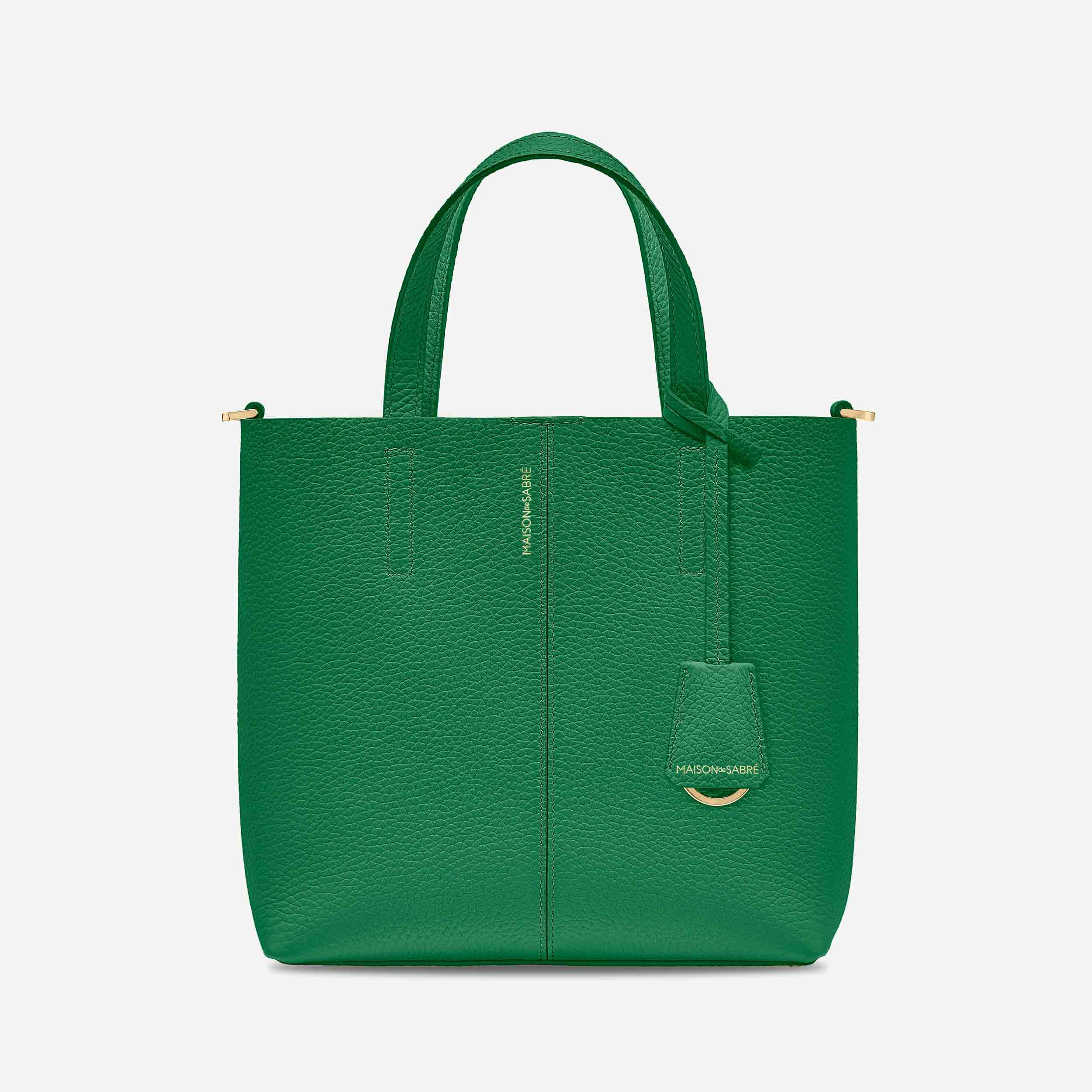 The Small Soft Tote - Emerald Lily | Maison de Sabre (Australia & NZ)