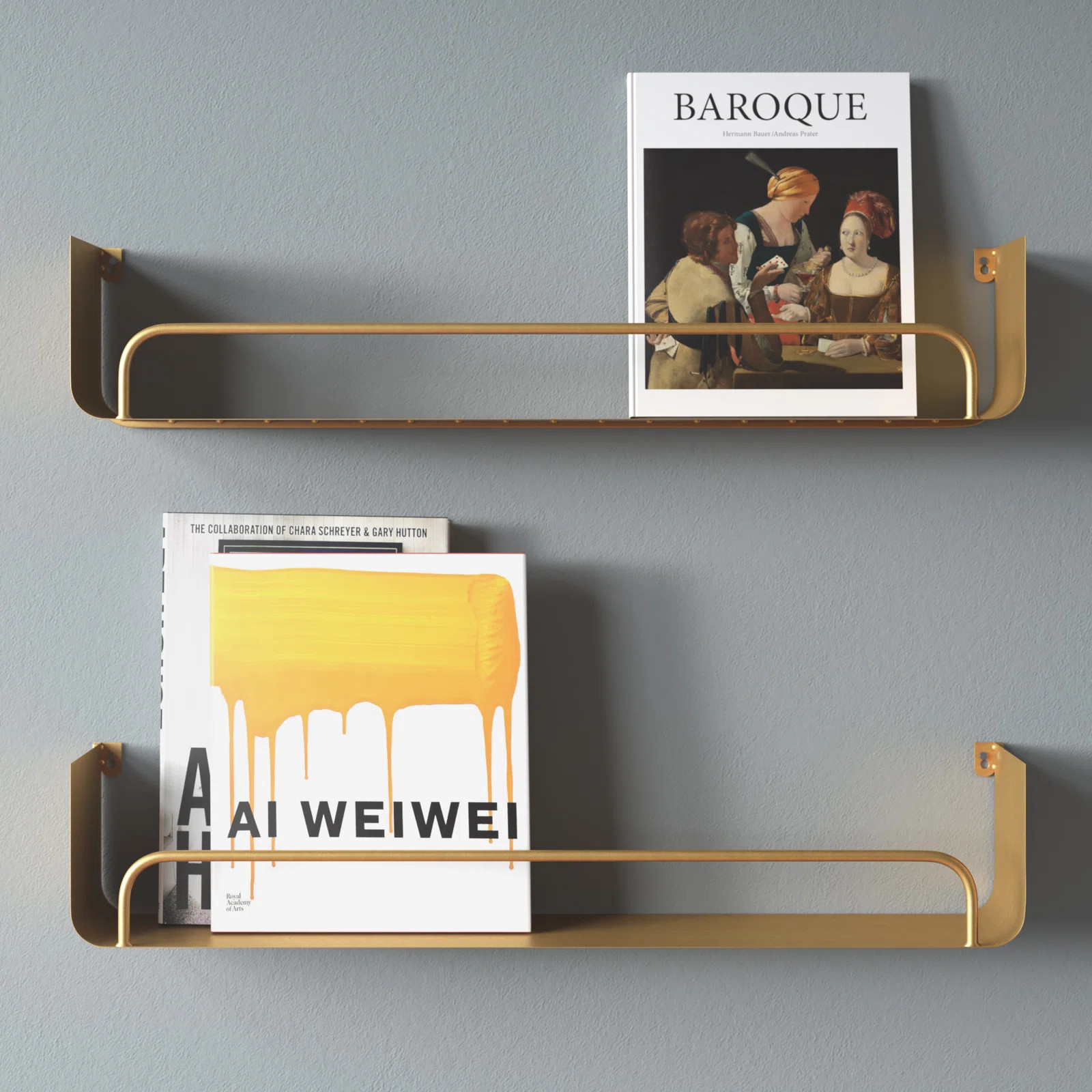 Syler Metal Modern Wall Shelf Set (Set of 2) | Wayfair North America