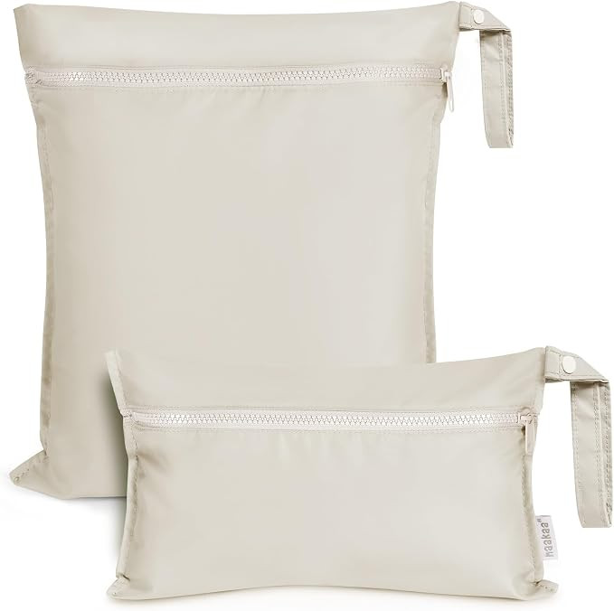 haakaa Water Resistant Wet Bags for Baby Wet Dry Bags for Cloth Diaper, Reusable Wet Bags for Bab... | Amazon (US)