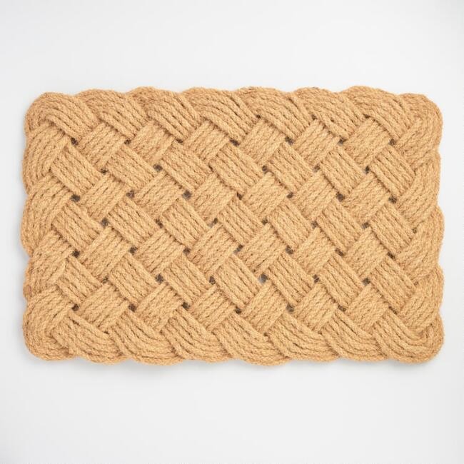 Natural Coir Rope Knot Doormat | World Market