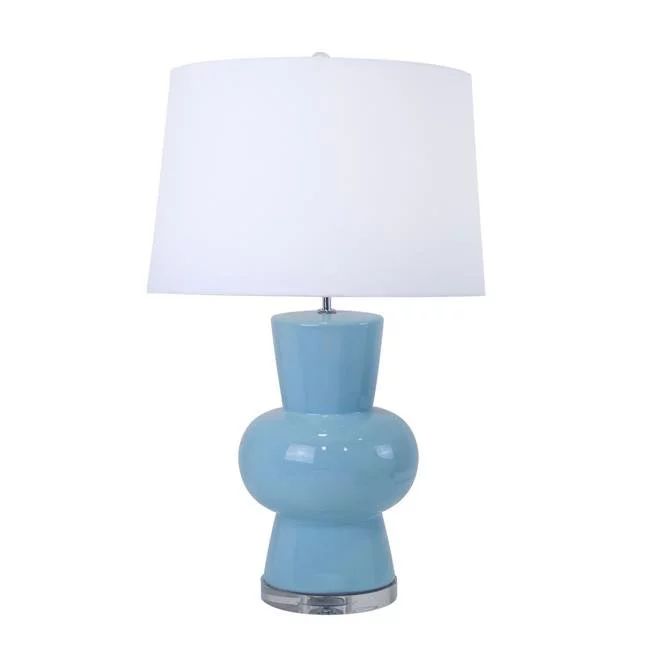 Sagebrook Home 50094-01 28 in. Ceramic Single Gourd Table Lamp&#44; Light Blue | Walmart (US)