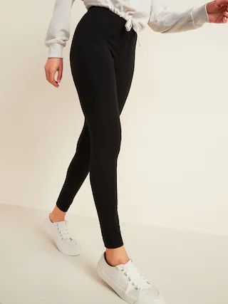 High-Waisted Jersey Leggings For Women | Old Navy (US)