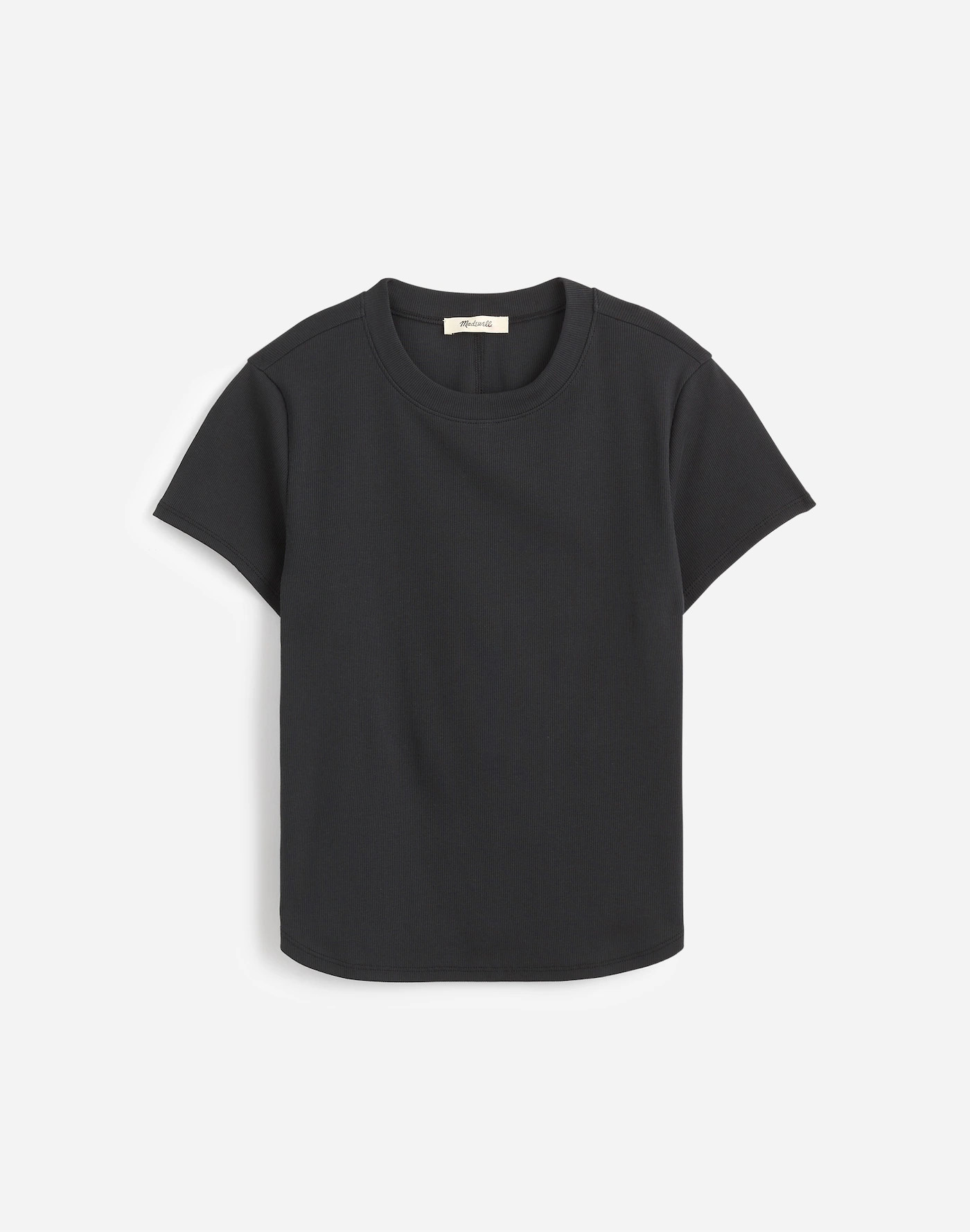 (Re)generative Cotton Ribbed Crewneck Tee | Madewell | Madewell