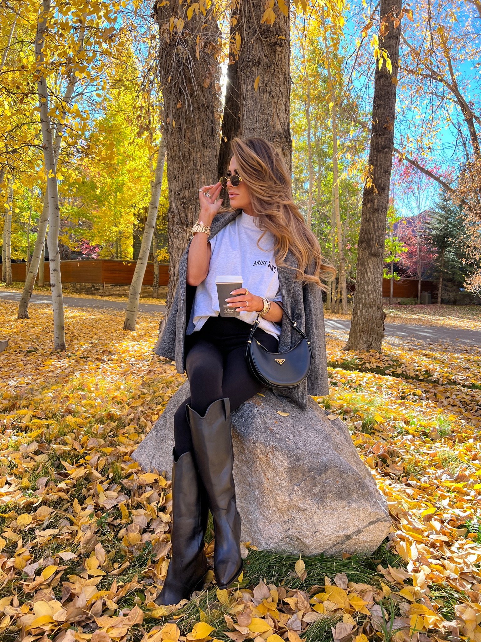 XS in anine Bing top
Small in jacket 
Small in leggings 
Boots are TTS 

See more on my Instagram feed, stories, & Aspen 23 highlight tab!🍂🫶🏼

Fall shoes, boots, fall outfits, Fall fashion, fall inspo, Aspen fashion, blazer outfit, best leggings, black leggings, flattering leggings, Anine Bing, tall boots, black boots, blazer, commando leggings, Emily Ann Gemma, Prada handbag, fall boots, casual fall outfit idea, gold Celine sunglasses, tweed blazer

#LTKSeasonal #LTKtravel #LTKstyletip