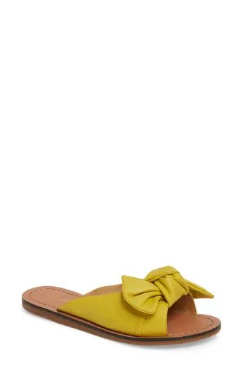 Women's Seychelles Childlike Enthusiam Slide Sandal, Size 6 M - Yellow | Nordstrom