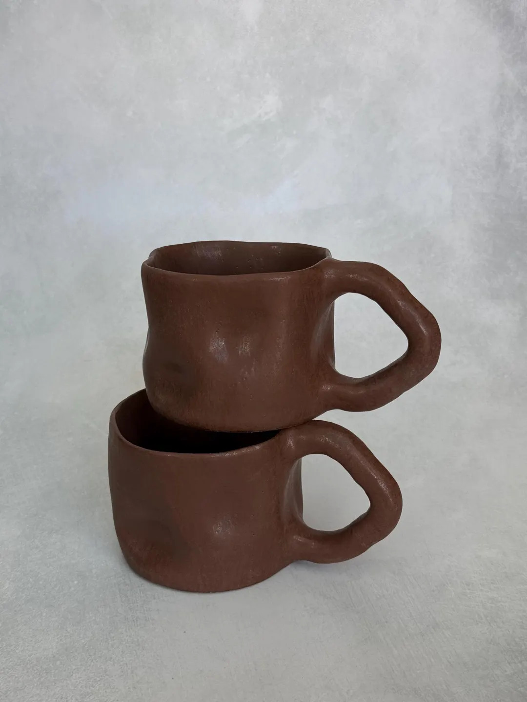 Crush Matte Mug, Handmade Ceramic Coffee Mug With Glossy Finish, Unique 15 Oz Mug, 450ml Mug, Mic... | Etsy (US)