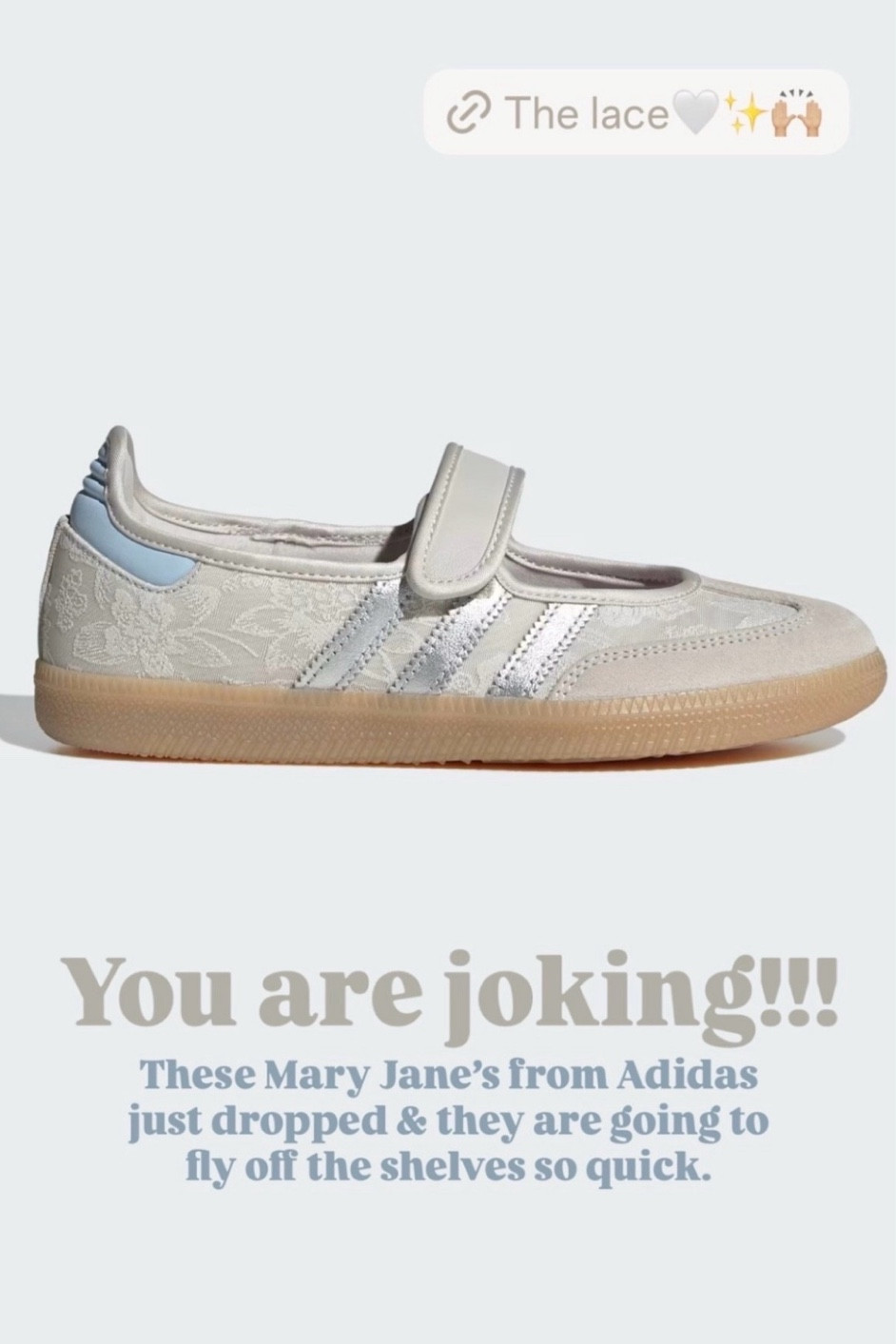 ✨SCROLL TO SHOP✨

You are joking.!! These Mary Jane's from Adidas X Liberty London just dropped & they are going to fly off the shelves so quick.

#LTKmomlife
#LTKMothersDay
#LTKootd
