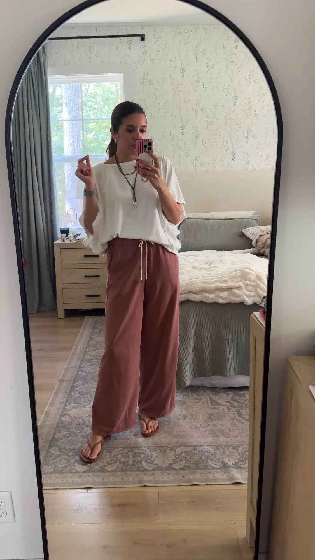 Today’s cool mom outfit of the day for carpool! Tee in an XS, pants in a small. I’m 5’7”

#LTKOver40 #LTKTall