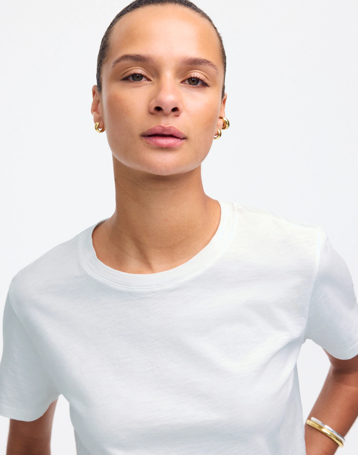 Slub Boxy-Crop Tee | Madewell | Madewell