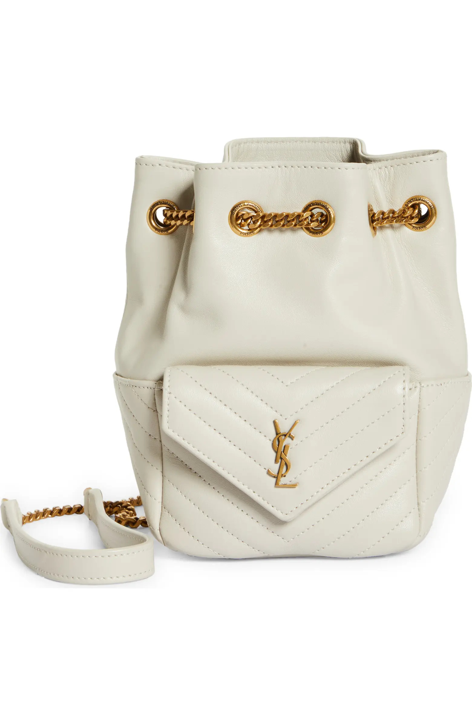 Saint Laurent Mini Joy Matelassé Leather Bucket Bag | Nordstrom | Nordstrom