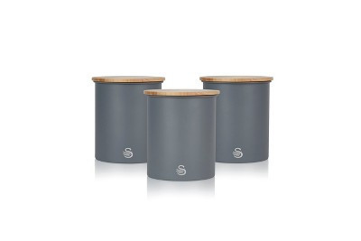 Swan Nordic Set of 3 Cannisters Gray | Target
