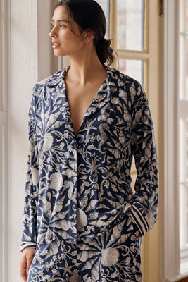 The LyreBird ModaLuxe Long-Sleeve Pajama Shirt | Anthropologie (US)