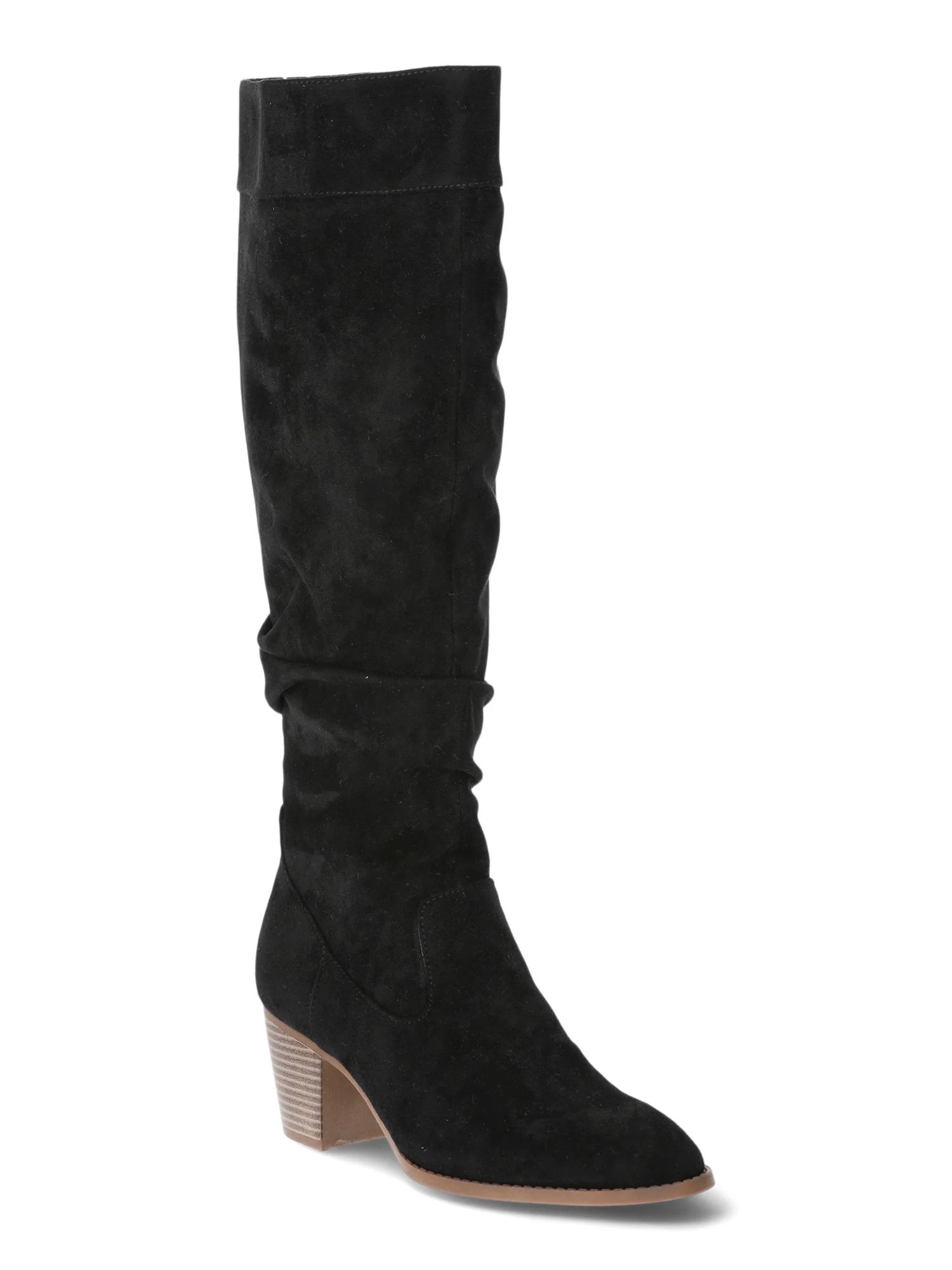 Time and Tru Women's Tall Heeled Slouch Boots, Sizes 6-11 | Walmart (US)