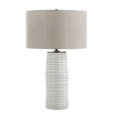 Uttermost Barat White Ceramic Table Lamp | Wayfair North America