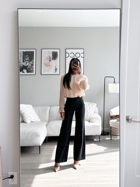 Love these black wide leg pants! They would be perfect to wear to the office this spring. They have hidden core shaping technology, are comfortable and easy to pull-on! No zippers or buttons! I’m wearing an extra small. You can use my code: BRENNAXSPANX for $$ off 

#LTKFind #LTKSeasonal #LTKworkwear