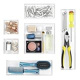 Whitmor Clear-Set Includes 6 Individual Pieces Modular Drawer Organizers, Set of 6 | Amazon (US)