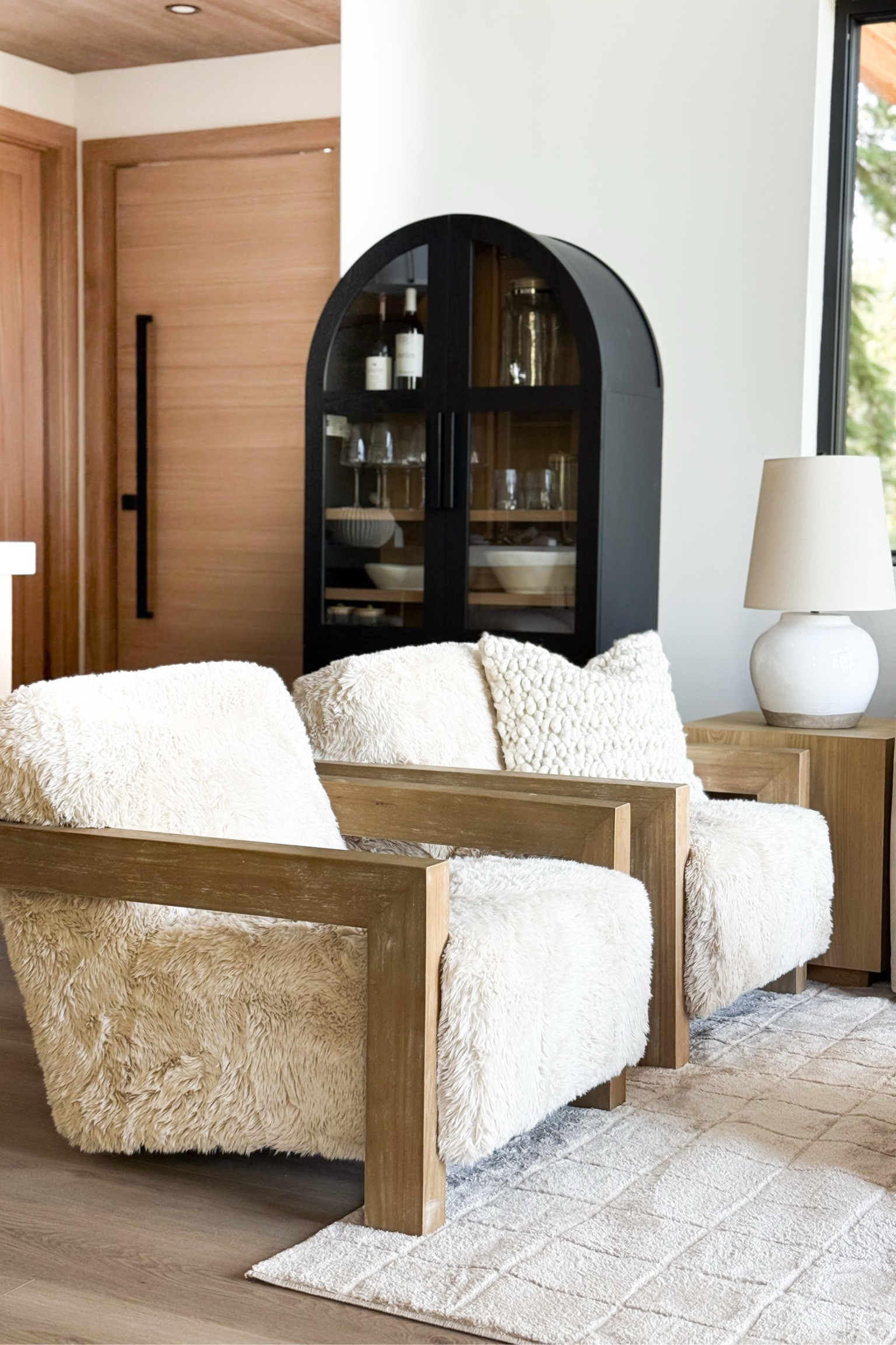 Fur has officially entered the chat! These were too perfect for the cabin, I had to have them!

Home, home finds, home decor, modern home, neutral home, organic home, accent chair, living room inspo, arched cabinet, arch cabinet

#LTKSeasonal #LTKHome #LTKSummerEdit