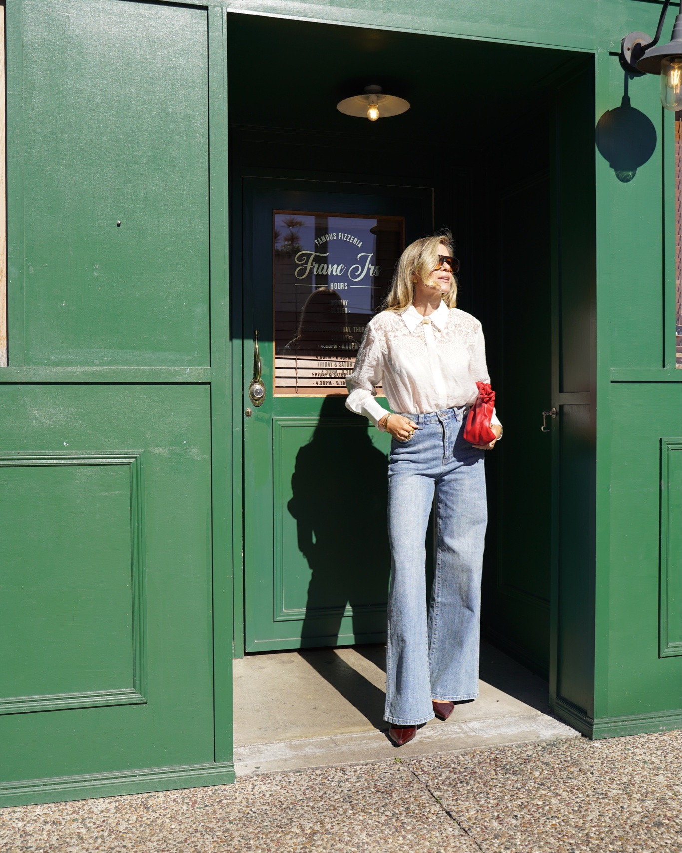 Today’s work outfit. Obsessed with these tall girl jeans and the detail in this shirt

Jeans size 26 Hansen & Gretel
Top size 6 Aje (I sized down 2 sizes)
Sunnies Chloe NET-A-PORTER
Leather slingback size AU 10 / EU 41 Zara
Bag Brie Leon / THE ICONIC

#LTKootd #LTKOver40

#LTKworkwear