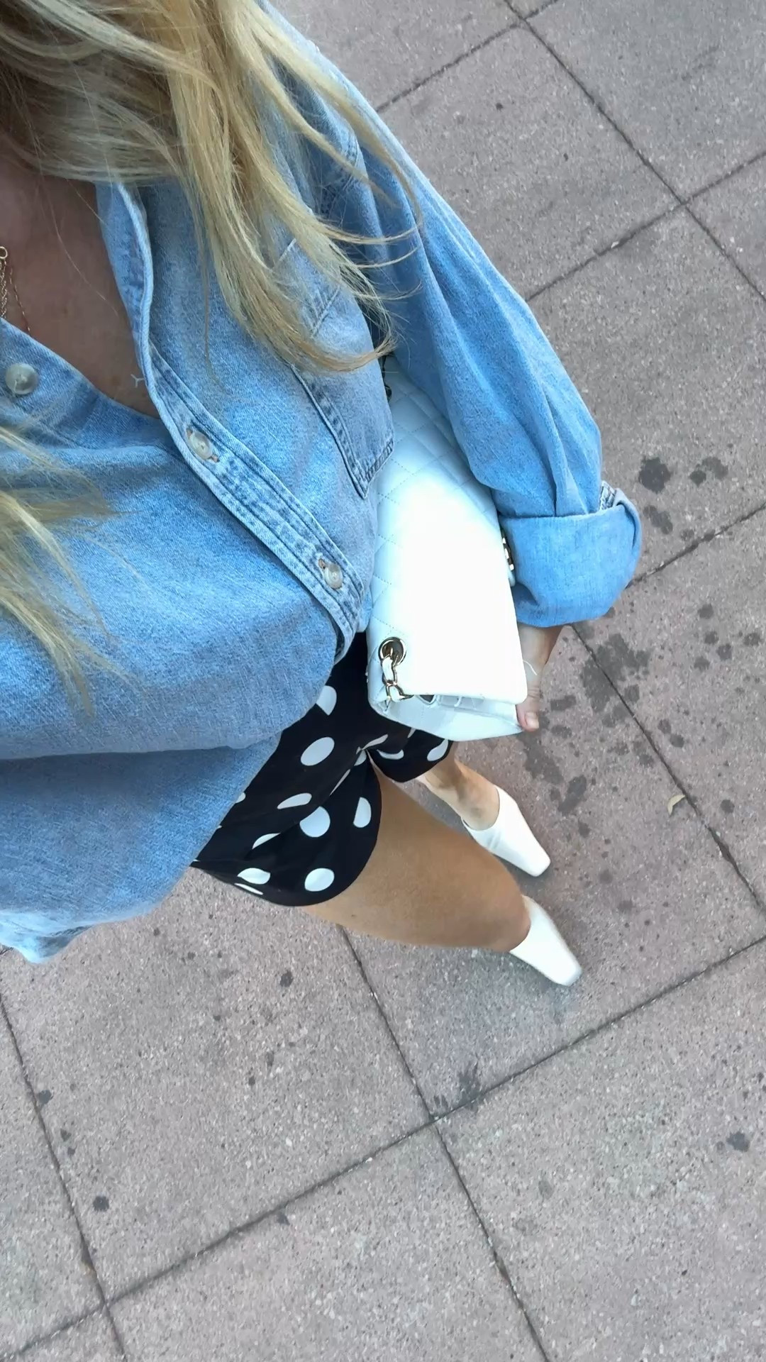 Cute and easy ootd! Linked similar shorts and shoes and identical chambray! 

#LTKootd