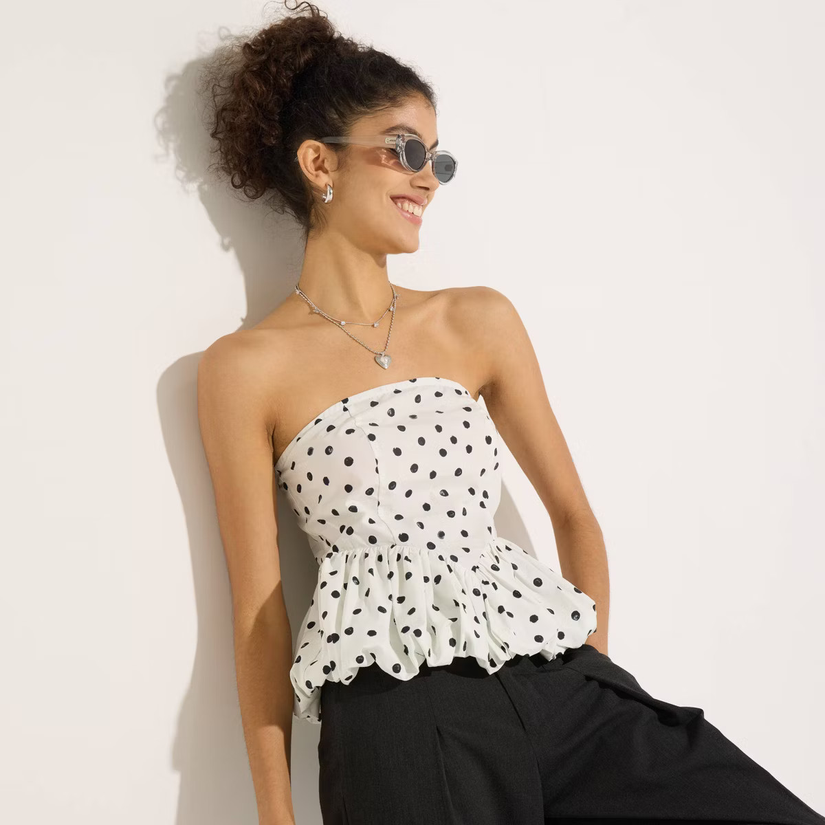 Women's Bustier Bubble Top - Wild Fable™ | Target