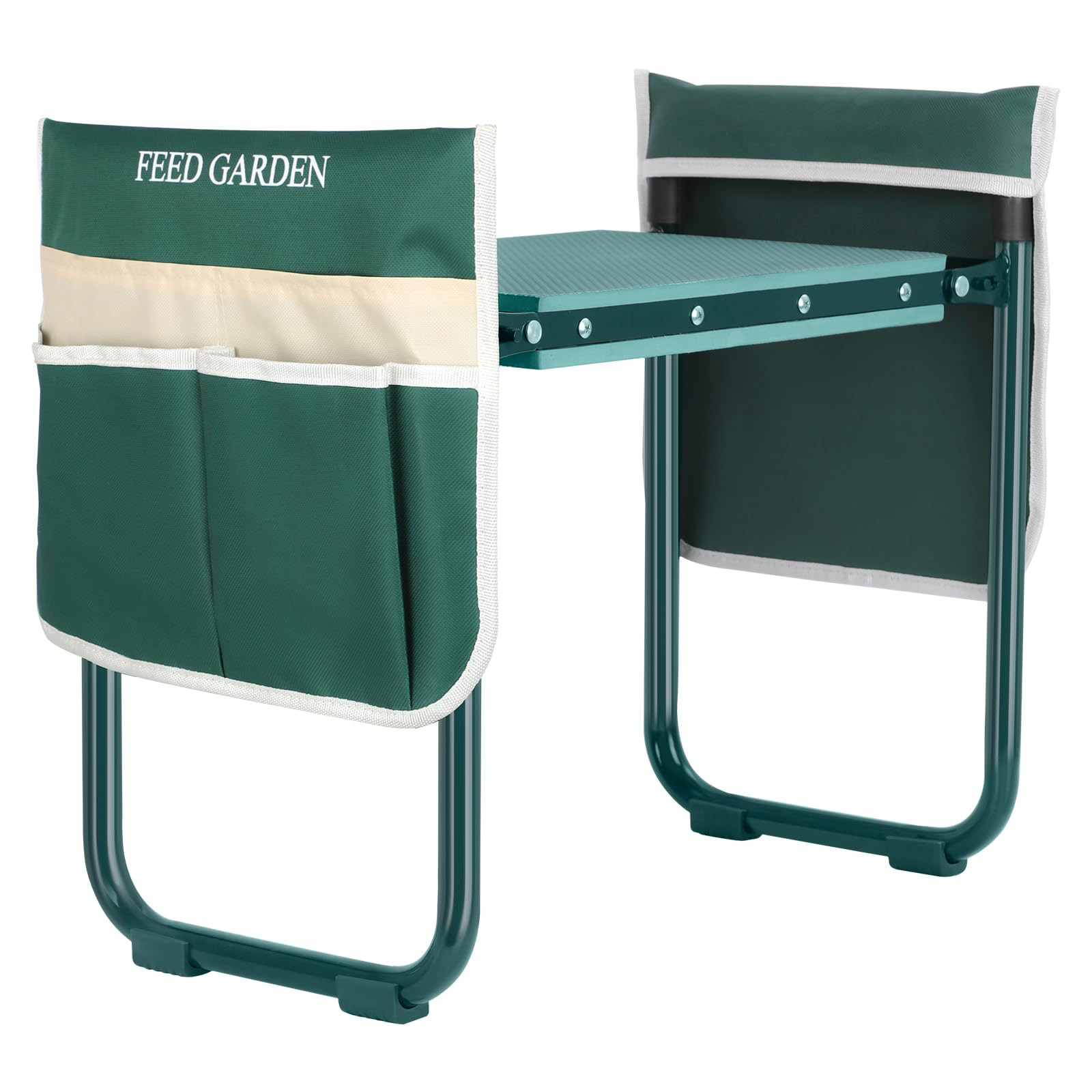 FEED GARDEN Garden Kneeler and Seat, Upgraded Foldable Gardening Stool with 10.23" Wide Kneeling ... | Amazon (US)