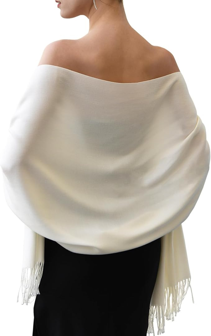 FURTALK Pashmina Shawl Wraps for Women Evening Dresses Blanket Scarves Fashion Scarf Wedding Gift... | Amazon (US)