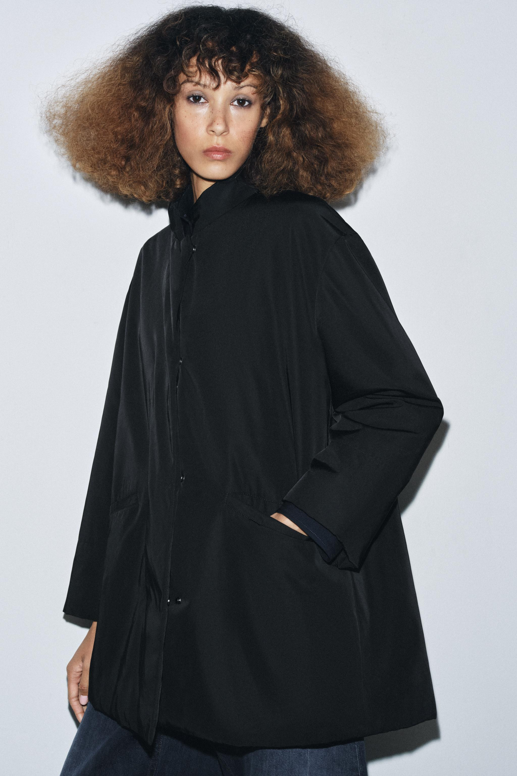 ZW COLLECTION OVERSIZED NYLON JACKET | Zara US