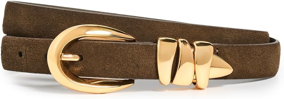 Madewell Women's Triple Metal Keeper Suede Belt | Amazon (US)