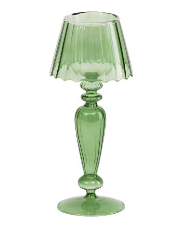 10X4.5In Glass Tea Light Table Candle Holder | TJ Maxx