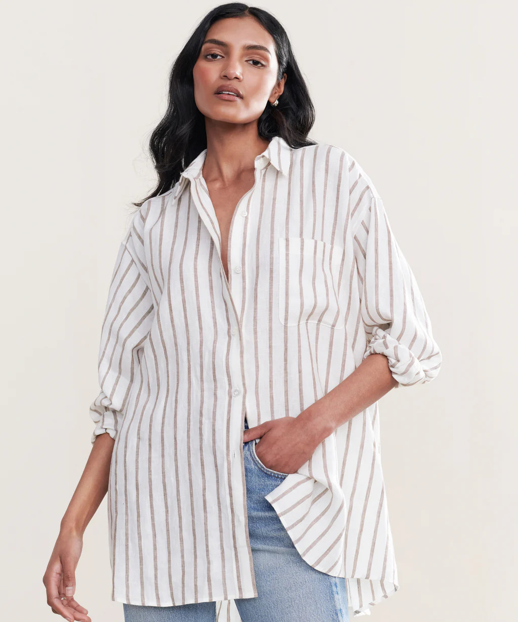Linen Relaxed Oversized Shirt | Jenni Kayne