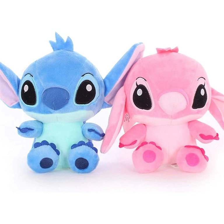 Guvpev 8" Stitch Stuffed Animal Plush, 2Pcs Cartoon Stitch Plushies Anime Figure Doll, Soft Cute ... | Walmart (US)
