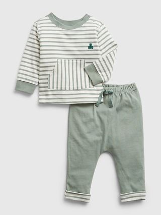 Baby 100% Organic Cotton Stripe Outfit Set | Gap (US)